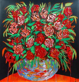 Roses rouges Marielle Franco, Baptiste Laurent