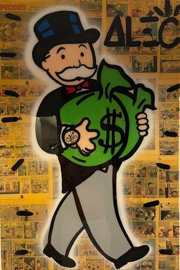 Monopoly Carrying 2 Money Bags, Alec Monopoly
