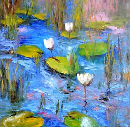 White lily Pond, Elena Lukina